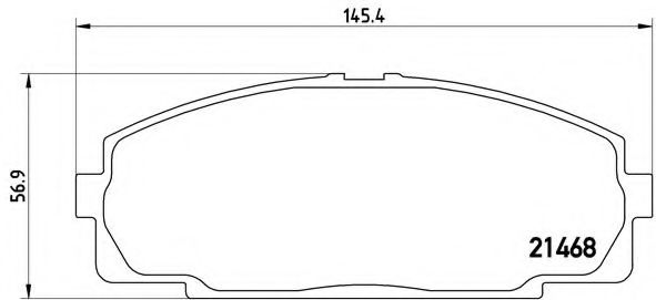 Гальмівні колодки дискові NIPPARTS арт. P83092