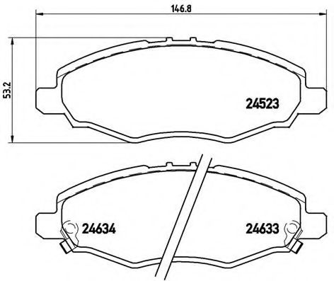 Гальмівні колодки дискові TOKO CARS арт. P83094