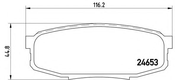 Гальмівні колодки дискові TOKO CARS арт. P83098