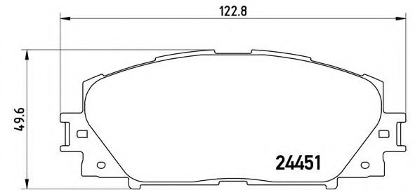 Гальмівні колодки дискові TOYOTA арт. P83106