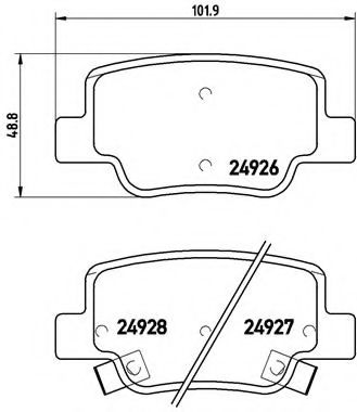 Гальмівні колодки дискові ZIMMERMANN арт. P83114