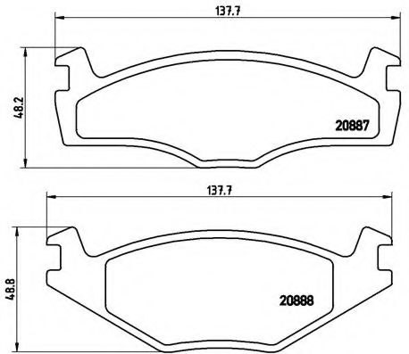 Гальмівні колодки дискові BOSCH арт. P85005