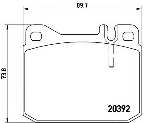 Гальмівні колодки дискові BOSCH арт. P85007