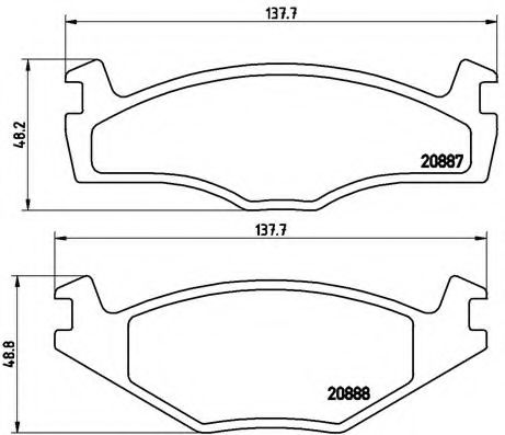 Гальмівні колодки дискові BORG & BECK арт. P85012