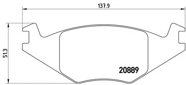 Гальмівні колодки дискові TOKO CARS арт. P85019