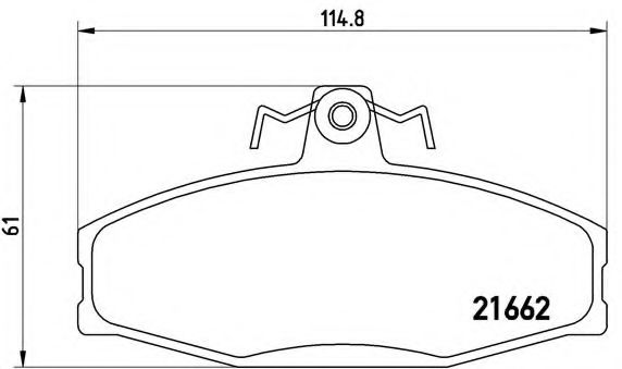 Гальмівні колодки дискові BOSCH арт. P85022