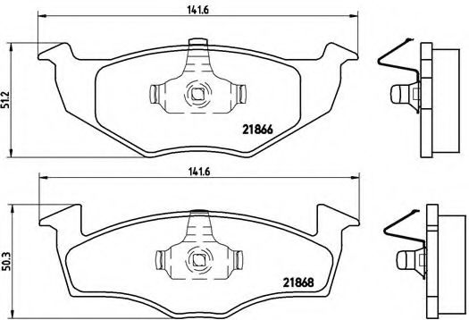 Гальмівні колодки дискові BOSCH арт. P85030