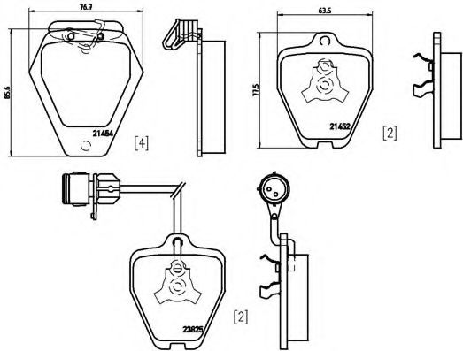 Гальмівні колодки дискові BOSCH арт. P85038