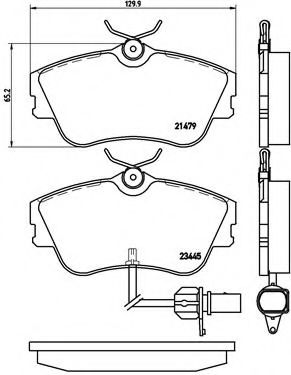 Гальмівні колодки дискові BOSCH арт. P85050