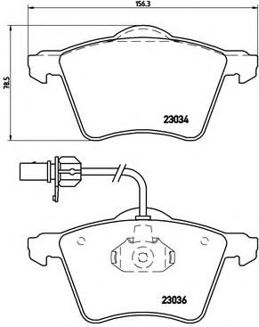 Гальмівні колодки дискові BOSCH арт. P85052