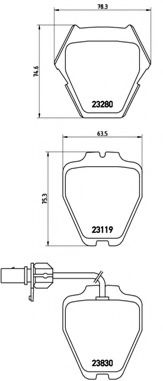 Гальмівні колодки дискові TRW арт. P85067