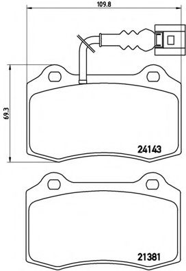 Гальмівні колодки дискові BOSCH арт. P85104