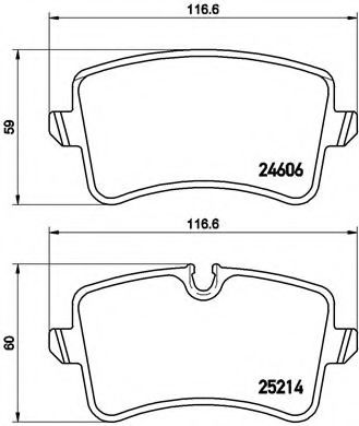 Гальмівні колодки дискові BOSCH арт. P85120