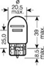 Автолампа* накалювання W21/5W BOSCH арт. 7515