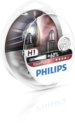 Лампа розжарювання H1VisionPlus12V 55W P14,5s (вир-во Philips) TEMPEST арт. 12258VPS2