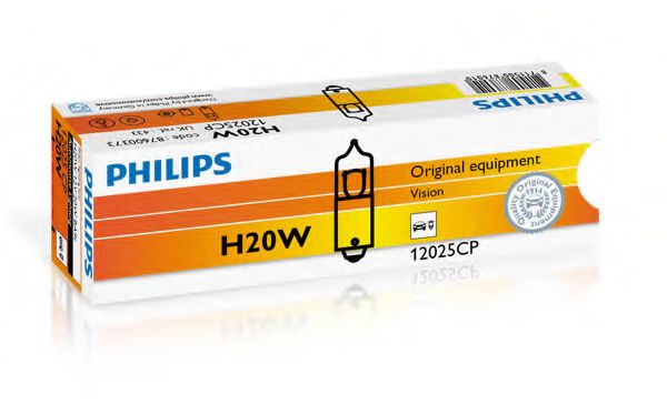Лампа розжарювання H20W 12V 20W BA9S