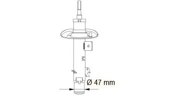 339709 KYB - Стійка амортизатора, _Excel-G_ (Twin Tube Gas) MAGNETIMARELLI арт. 339709