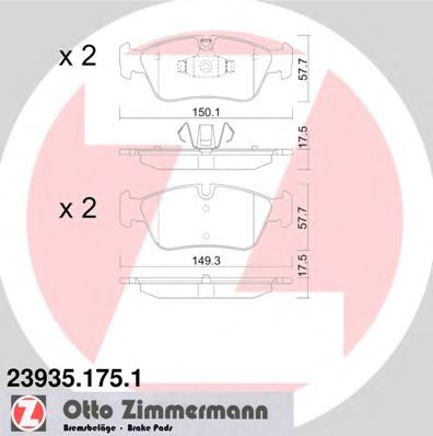 Колодки гальмівні дискові TOKO CARS арт. 239351751