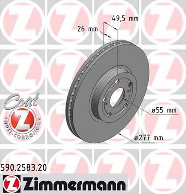 Диск гальмівний BREMBO арт. 590258320