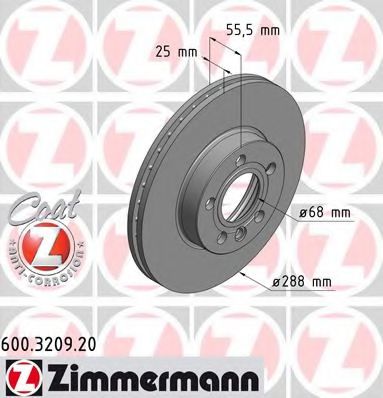 Диск гальмівний BOSCH арт. 600320920