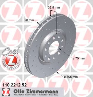 Диск гальмівний SPORT Z BOSCH арт. 110221252