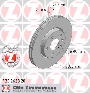 Гальмiвнi диски переднi BREMBO арт. 430262320