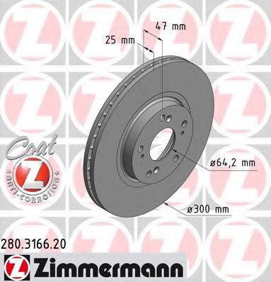 Гальмiвнi диски переднi BREMBO арт. 280316620