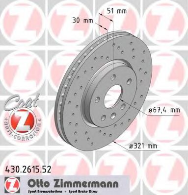 Диск гальмівний BREMBO арт. 430261552