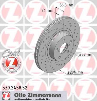 Диск гальмівний SPORT Z TRW арт. 530245852