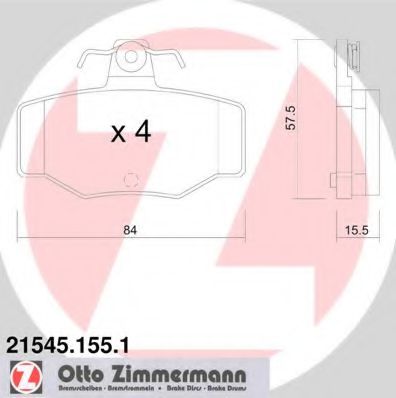 Гальмiвнi колодки дисковi ABS арт. 215451551