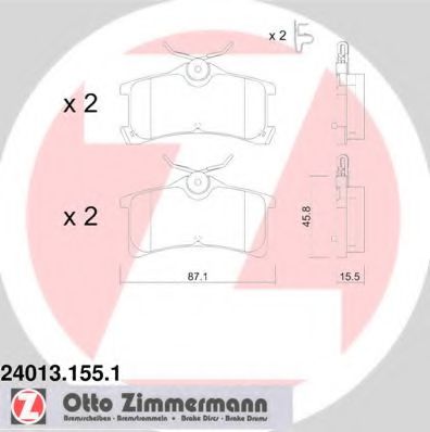 Гальмiвнi колодки дисковi ABS арт. 240131551