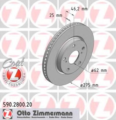 Гальмiвнi диски Coat Z переднi BORG & BECK арт. 590280020