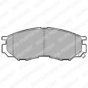 DELPHI MITSUBISHI гальмівні колодки передн. Space Gear  -01 BREMBO арт. LP1010