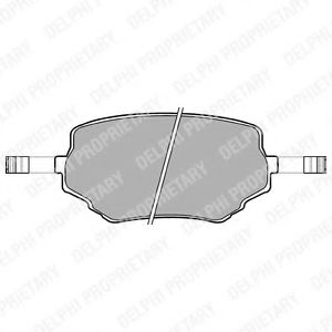 Гальмiвнi колодки дисковi BREMBO арт. LP1015