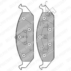 Гальмівні колодки, дискові BREMBO арт. LP1161