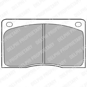 DELPHI RENAULT гальмівні колодки передн.Master I 80-,Jaguar XJ, BREMBO арт. LP132