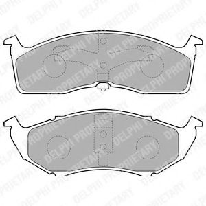 DELPHI CHRYSLER колодки гальмівні передн.300M, Voyager I,II,III,IV BLUEPRINT арт. LP1531