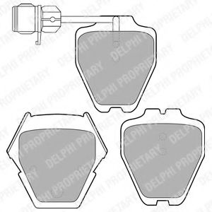 Гальмiвнi колодки дисковi BREMBO арт. LP1633