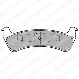 DELPHI FORD колодки гальмівні дискові задн. Explorer 91-. ROADHOUSE арт. LP1635