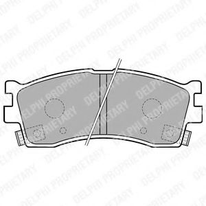 Гальмiвнi колодки дисковi BREMBO арт. LP1702