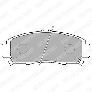 Гальмівні колодки, дискові BREMBO арт. LP1704