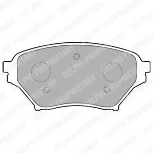 Гальмівні колодки, дискові BREMBO арт. LP1761