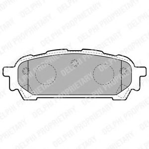 Гальмiвнi колодки дисковi SUBARU арт. LP1822