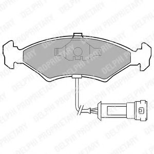 Гальмівні колодки, дискові BREMBO арт. LP255