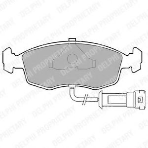 DELPHI FORD колодки гальмівні передні Sierra,Scorpio,Granada 77- BREMBO арт. LP457