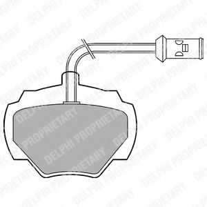 DELPHI LANDROVER колодки гальмівні задні Discovery,Range Rover I,II 86- NK арт. LP475