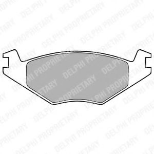 Гальмiвнi колодки дисковi ABS арт. LP505