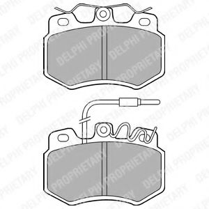 DELPHI PEUGEOT гальмівні колодки передні 205,309,Citroen C15 ABS арт. LP536