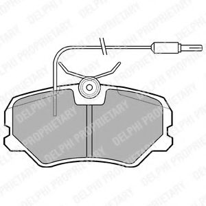 Гальмiвнi колодки дисковi BOSCH арт. LP564