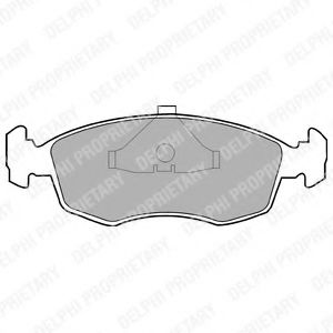 DELPHI FORD гальмівні колодки передн. Escort IV,V,VI,Granada,Scorpio,Sierra -93 BREMBO арт. LP587